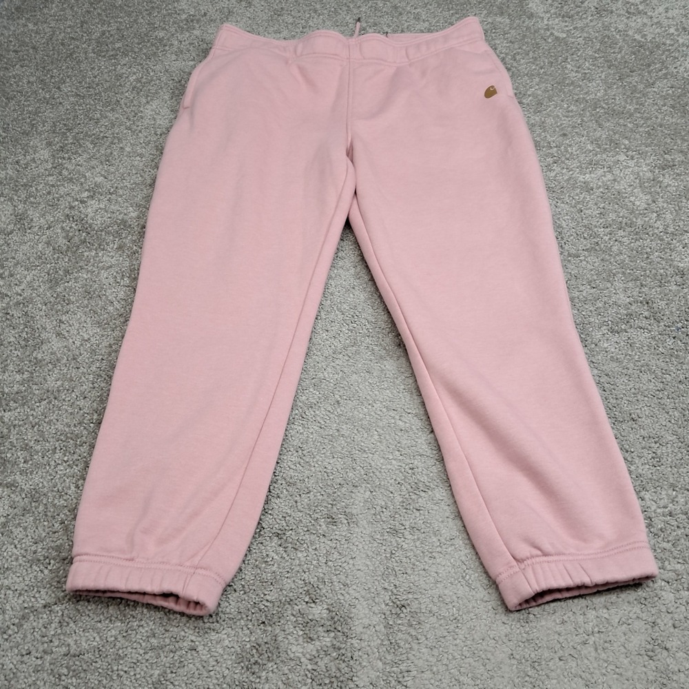 Carhartt Womens Relaxed Fit Fleece Jogger Sweatpants Pink BN5510-W XL